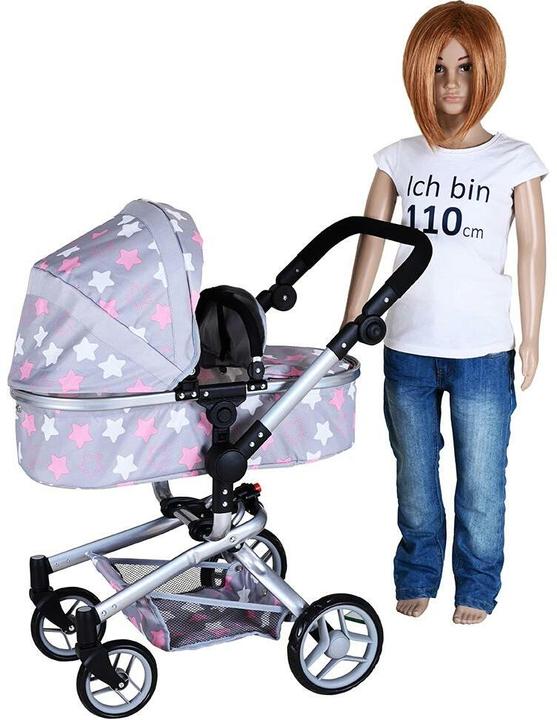 Image du produit Knorrtoys Puppenwagen Boonk - "star grey pink"