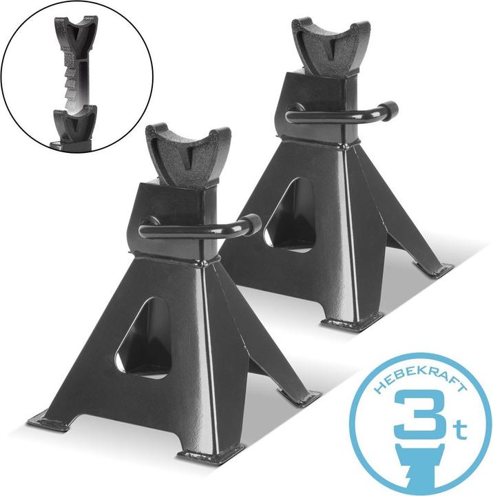 Produktbild Stahlwerk Unterstellbock JS-3 ST 2er Set mit 3 t Tragkraft 275 – 415 mm