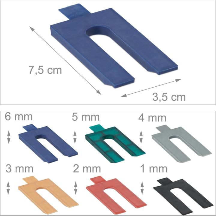 Produktbild Relaxdays 288x Abstandshalter (7.50 cm, 3.50 cm)