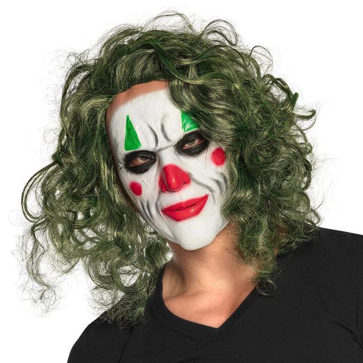 Image du produit Boland Masque de tête en latex Le méchant avec des cheveux