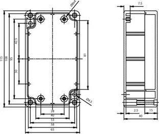 Produktbild Velleman POLYCARBONAT-GEHÄUSE - WASSERDICHT - HELLGRAU - 115 x 65 x 40 mm (Gehäuse)