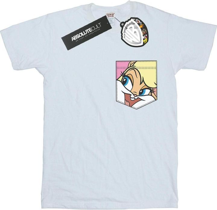 Looney Tunes - T-shirt LOLA BUNNY FACE FAUX POCKET - Fille (152, 158)