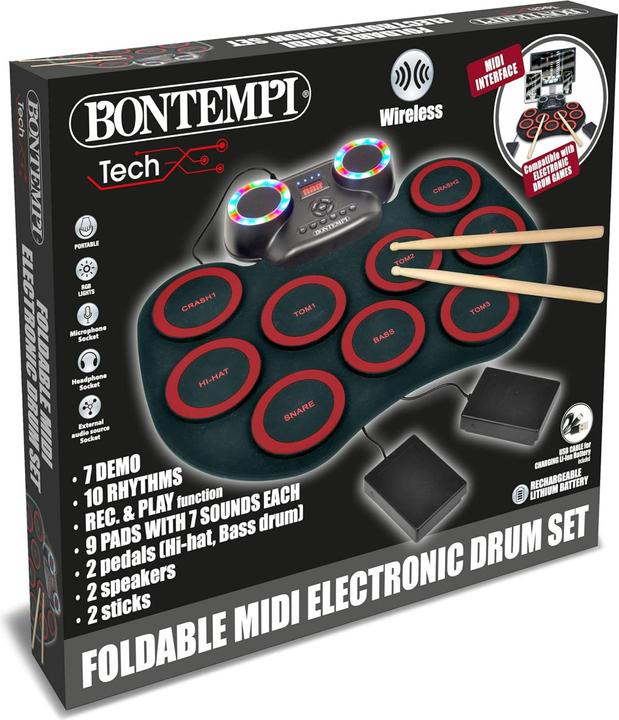 Actual product image Bontempi Elektronisches Schlagzeug flexibel (Multilingual)