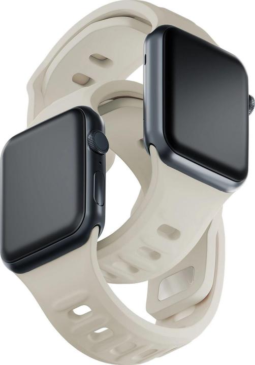 Produktbild 3MK Silicone Watch Strap beżowy/beige dla Apple Watch 38/40/41mm (Silikon, Edelstahl)