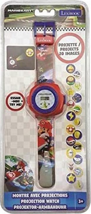 Image du produit Lexibook Horloge de projection numérique au design Mario Kart avec 20 images à projeter