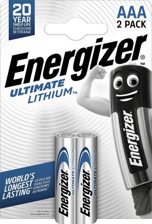 Productafbeelding Energizer Ultiem Lithium (2 Pcs., AAA, 1250 mAh)