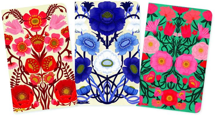 Actual product image Nina Pace Set of 3 Mini Notebooks (Plain, Hardcover)