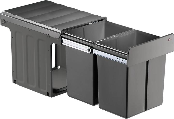 Productafbeelding Wesco 887911-72 Afvalbak, kunststof, donkergrijs