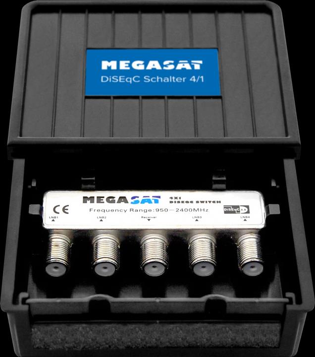 Image du produit Megasat DiSEqC Switch 4-1 Pro Distribution du bloc satellite (Répartiteur)