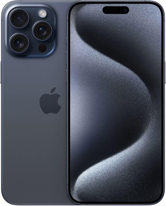 Produktbild Apple iPhone 15 Pro Max (256 GB, Blue Titanium, 6.70", SIM + eSIM, 48 Mpx, 5G)