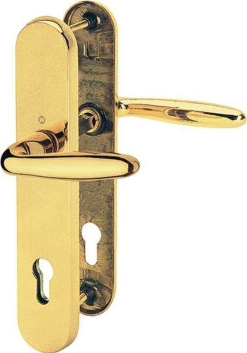 Hoppe Schutzgarnitur Pisa M151/361A/360 Messing F77-R 92 mm 67-72 mm (Türgarnitur)