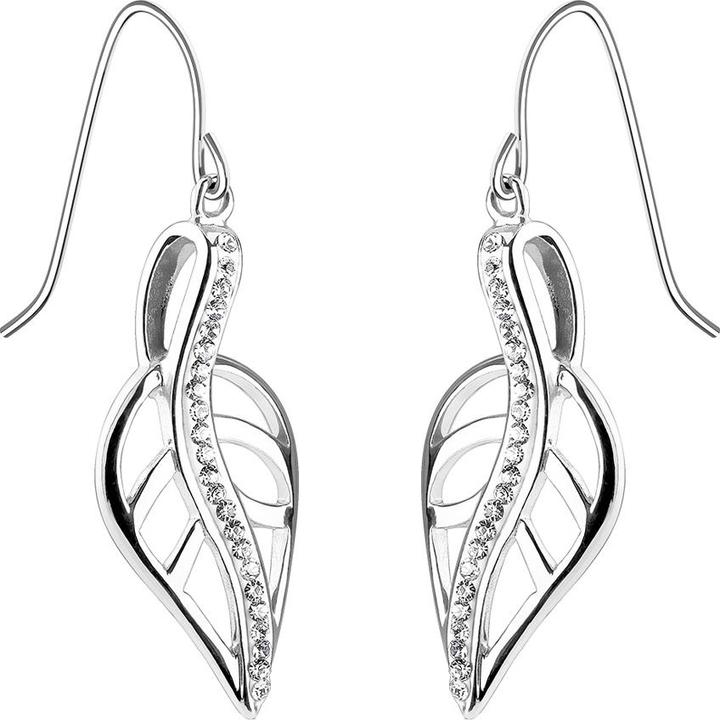 Immagine prodotto Star Piercing Orecchino a foglia d'argento con cristalli (Acciaio chirurgico 316L)