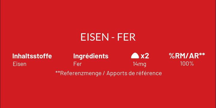Nährwerte und Zutaten Mium Lab Vitamingummis Eisen (42 Stück, Gummies, 143 g)