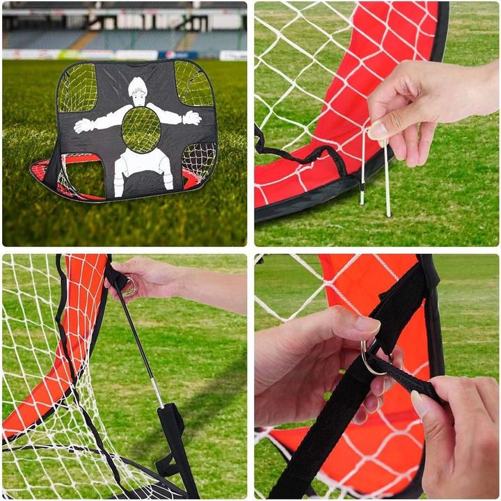 Actual product image Out of the blue 2-in-1 pop-up football goal 120x80cm