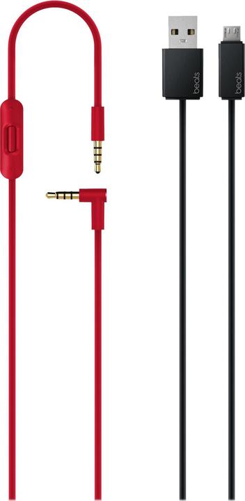 Actual product image Beats Studio3 wireless headphones (Defiant Black-Red) (ANC, 22 h, Cable)