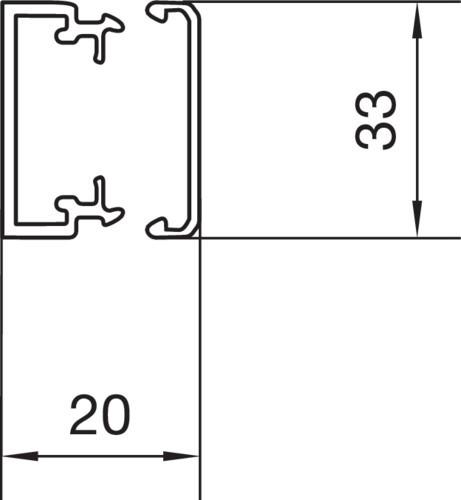 Produktbild Hager Kabelkanal (L x B x H) 2000 x (Kabelkanal, 200 cm)