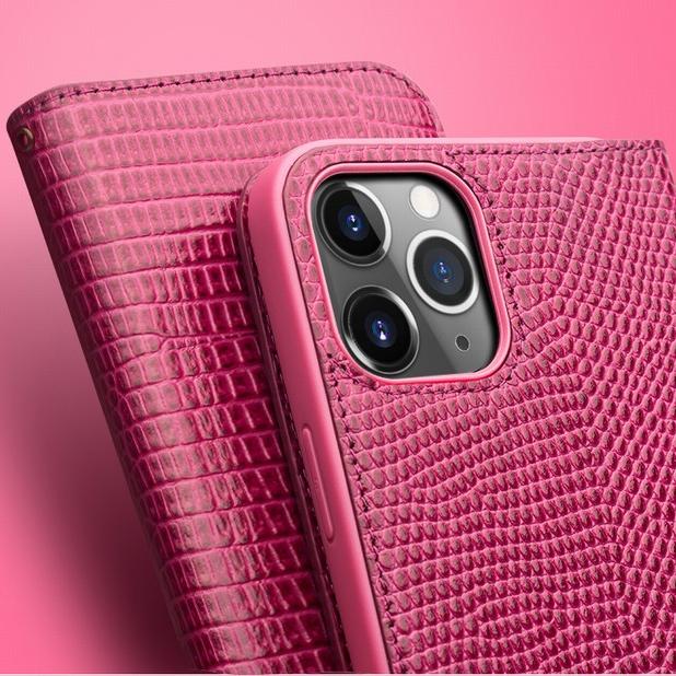 Produktbild QiAlino Hülle Croco Flip (Apple iPhone 13 Pro Max)
