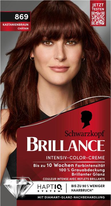 Image du produit Schwarzkopf Brillance Crème colorante intense 869 Châtaigne (869 Marron châtaigne)
