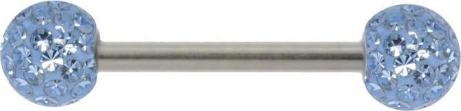 Bijouteria Brustpiercing (Edelstahl, Kristall, Epoxiharz)