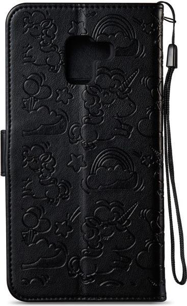 Actual product image MU Style Magnetic leather case with unicorn pattern (Samsung Galaxy A8 (2018))