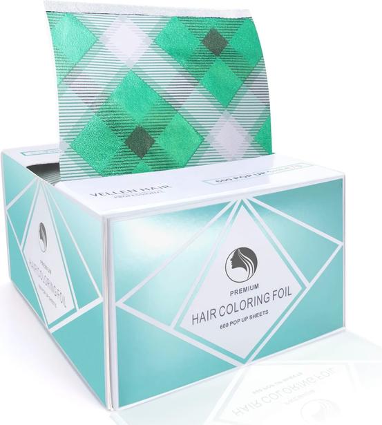 Vellen Hair Pop Up Folien türkis 600 Stk.