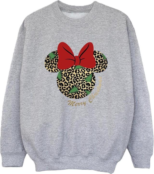 Disney Minnie Mouse Leopard Christmas Sweatshirt Jungen