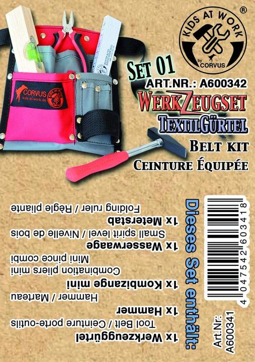 Produktbild Corvus Toys Werkzeugset Textilgürtel