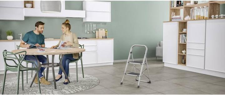 Immagine prodotto Hailo K70 StandardLine, scaletta in alluminio, 2 gradini (Scala doppia, 83 cm)