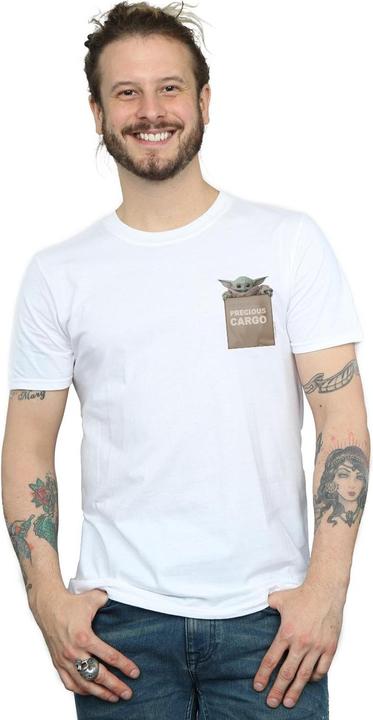 Immagine prodotto Star Wars The Mandalorian Precious Cargo Faux Pocket Maglietta Uomo (3XL)