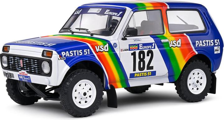 Solido 1:18 Lada Niva Paris-Dakar #182 blanc