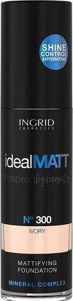 Actual product image Ingrid Cosmetics INGRID Ideal Matt Mattifying Foundation mineralny podkład matujący 300 Ivory 30ml (300)