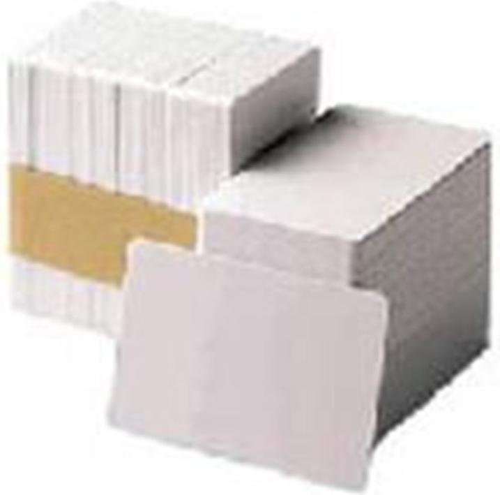 Zebra Premier Karte Karte aus PVC, 30 mil, weiss, 500 Karten