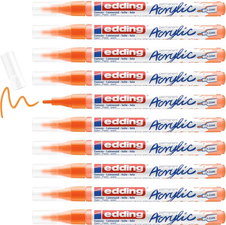 Produktbild Edding Acrylmarker 5300 Fein (Neonorange, 2 mm, 1 x)