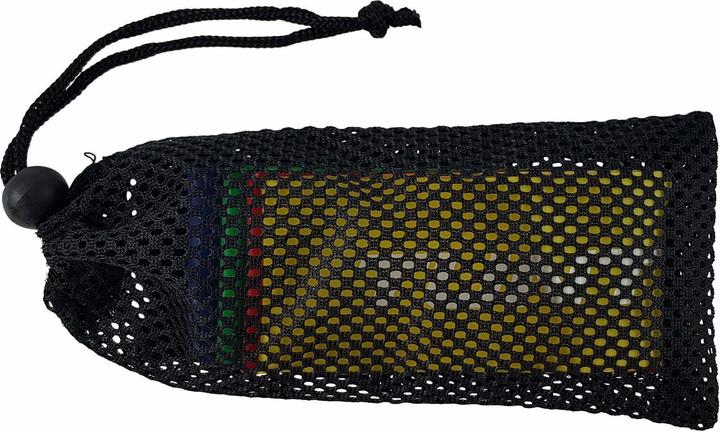 Image du produit Tunturi Mini Resistance Band Set 5 Stück - 5 Gummi Gymnastikbänder mit Netztasche (0.50 m, Extra Léger, Léger, Moyen, Fort, Extra fort)