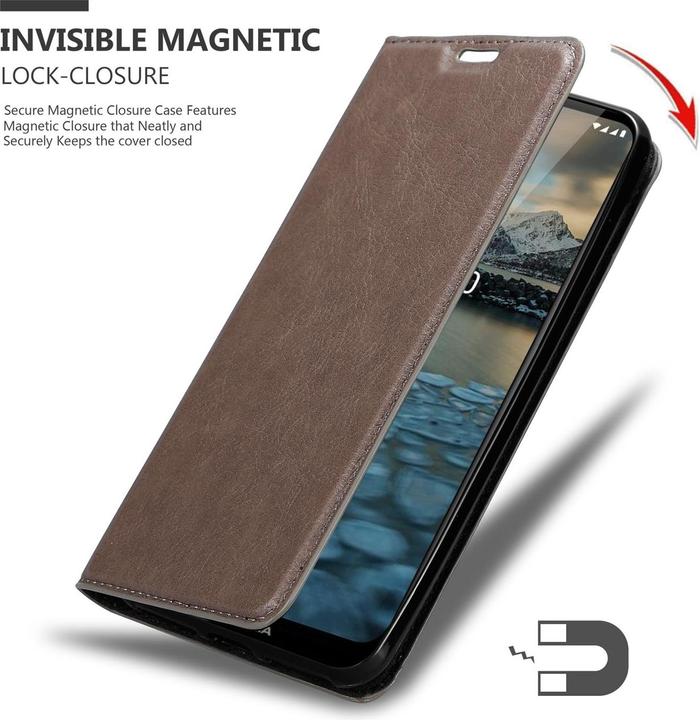 Productafbeelding Cadorabo Boek Onzichtbare Magneethoes (Nokia 2.4)