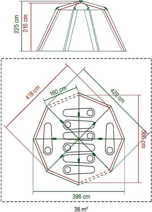 Productafbeelding Coleman BlackOut (Koepeltent, 20.60 kg, 8 personen)