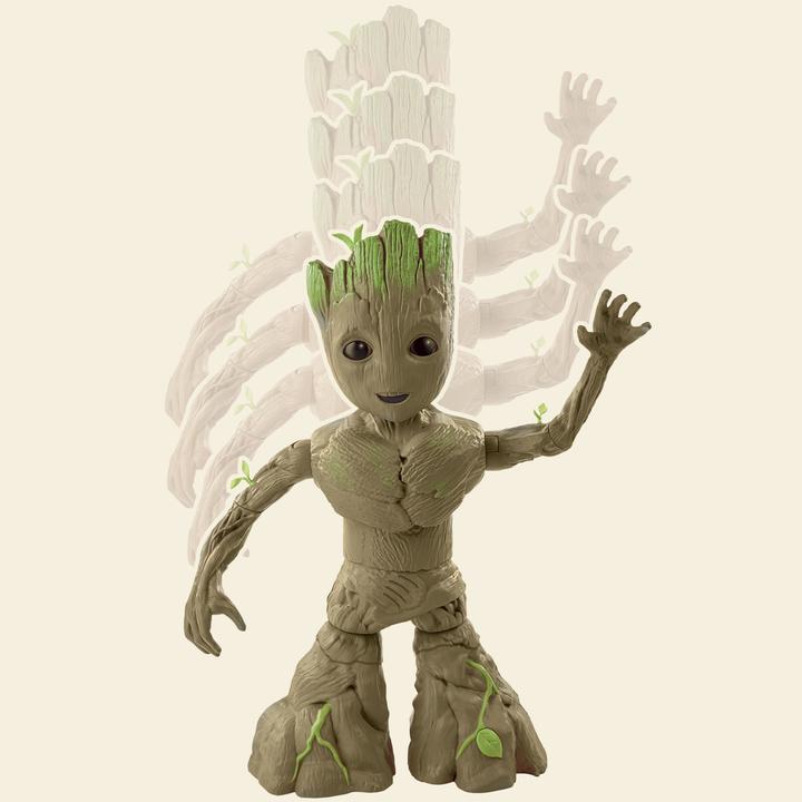 Productafbeelding Hasbro Marvel Studios Ik Ben Groot Groove 'N Grow Groot, 34cm Grote Interactieve Actiefiguur, Superhelden