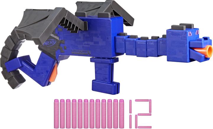Actual product image Hasbro Minecraft Ender Dragon Blaster and 12 Nerf Elite Darts