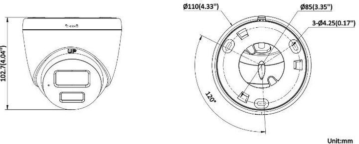 Immagine prodotto Hikvision IP CAMERA DS-2CD1367G2H-LIU 2,8mm IT (1920 x 1080 Pixels)