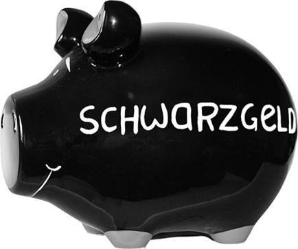 Produktbild KCG Sparschwein - Schwarzgeld (12.5 x 9.5 x 10 cm)
