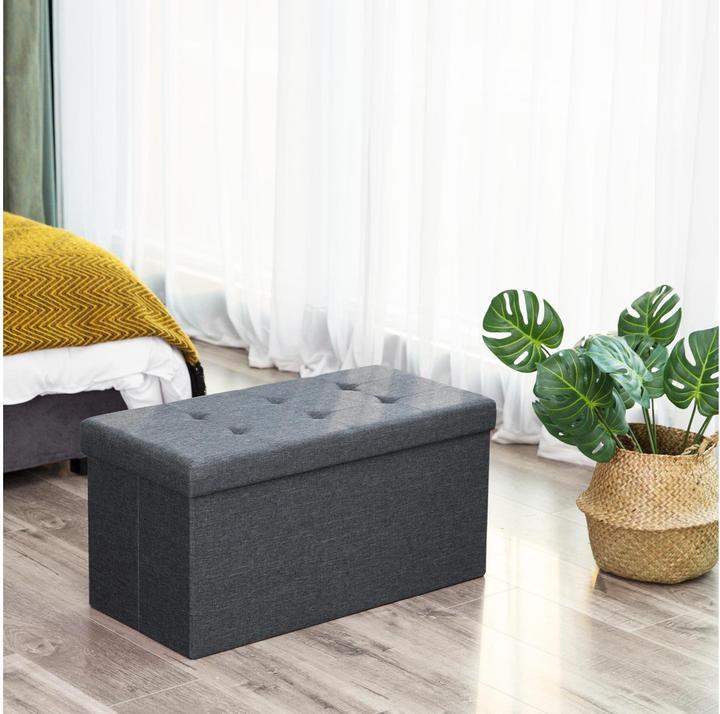Actual product image Songmics Chest LSF47K dark grey fabric 76.0 cm