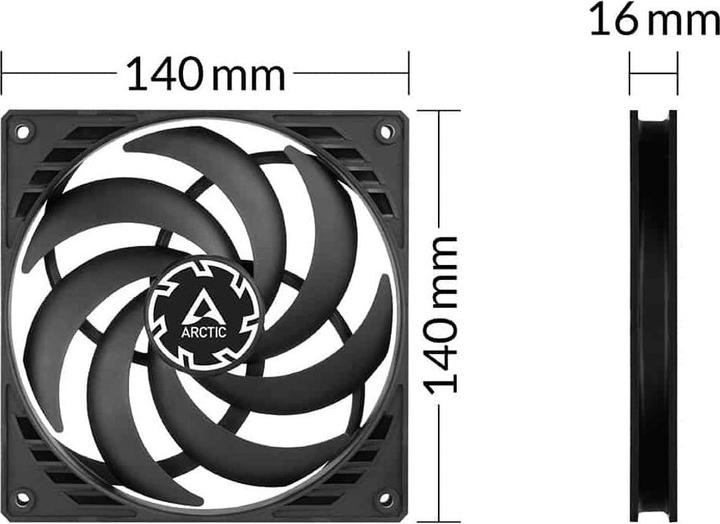 Actual product image Arctic P14 Slim PST (140 mm, 1 x)