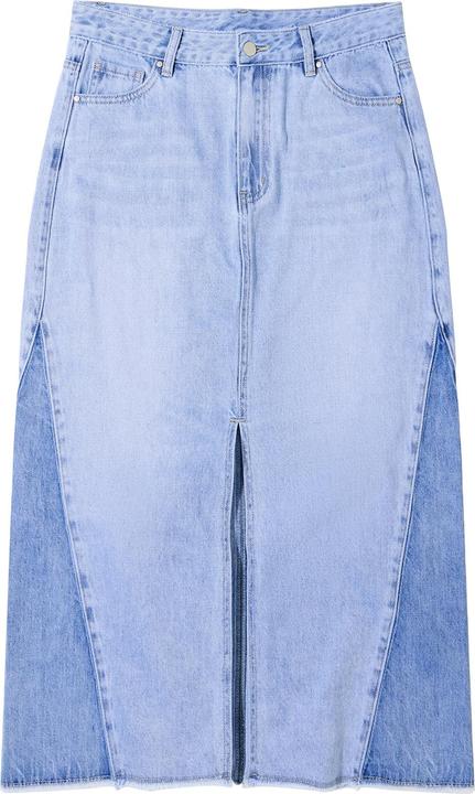 Actual product image Joe Browns Mid-Wash Frayed Hem Denim Skirt (38)