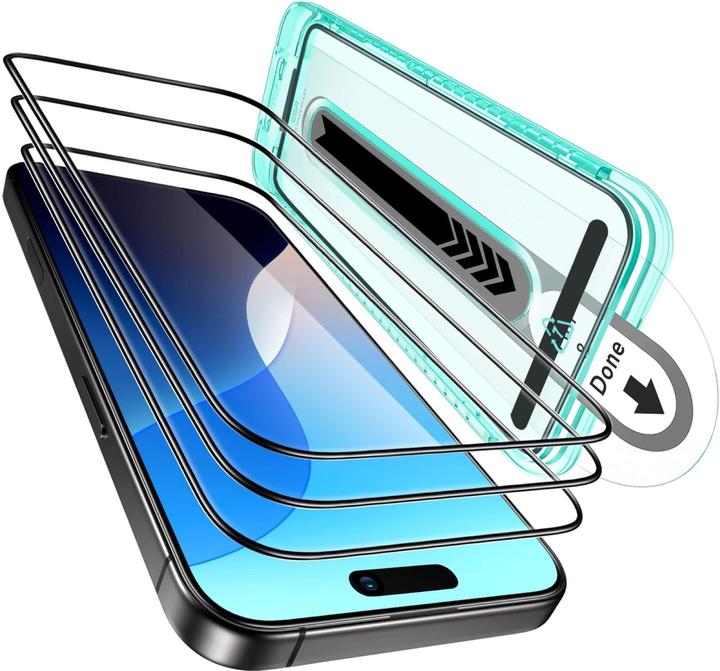Immagine prodotto ESR Protezione del display in vetro temperato (1 Pezzo/i, Apple iPhone 16 Plus)