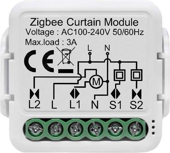 Immagine prodotto Z-Wave NPLZCS01-1C - Modulo interruttore per tapparelle intelligenti Netplus a 1 canale Zigbee (Attuatore per otturatore)