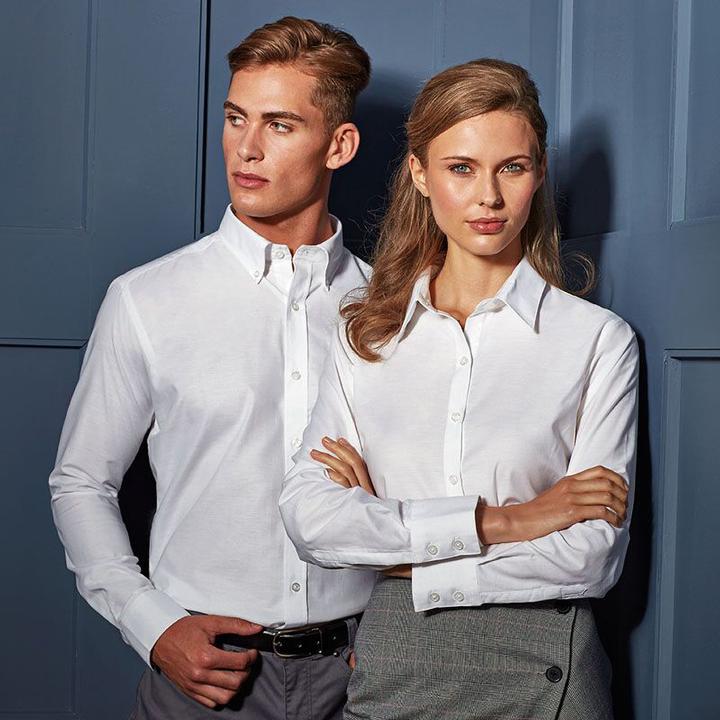 Actual product image Premier Oxford blouse Blouse work shirt long-sleeved (52)