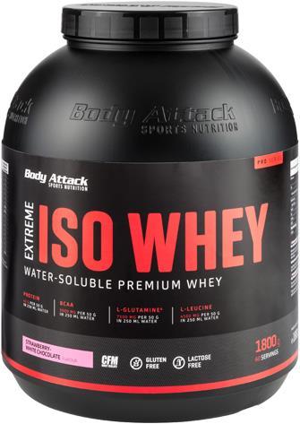 Produktbild Body Attack Extreme Iso Whey Professional (Erdbeer, 1 Stk., 1800 g)