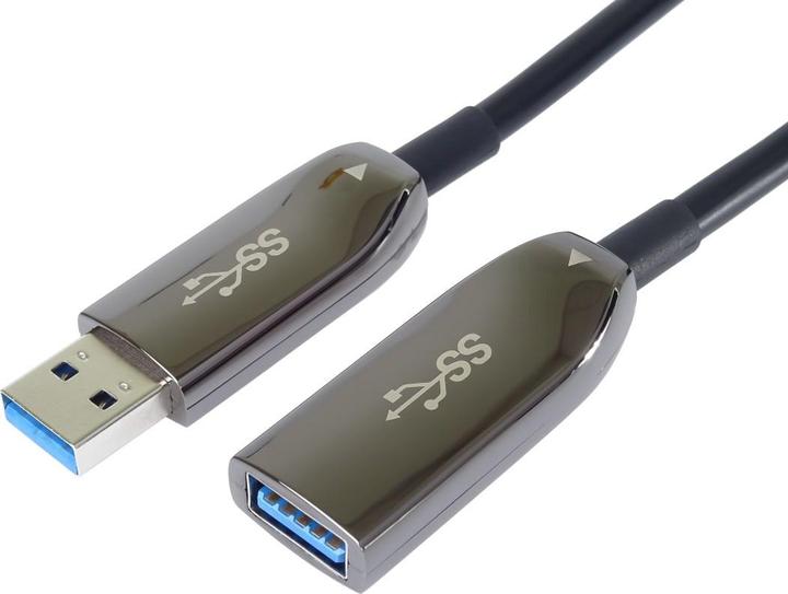 Produktbild PremiumCord USB 3.0 prodlužovací optický AOC kabel A/Male - A/Female 10m (10 m, USB 3.2 Gen 1)