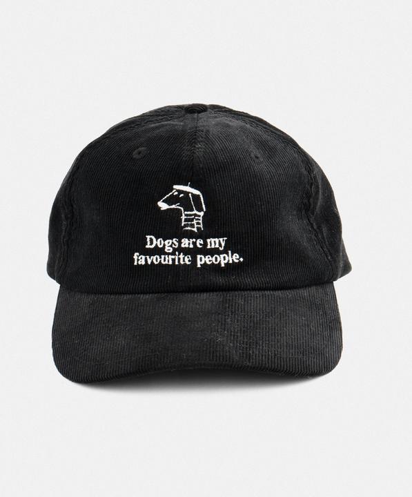 Produktbild Plakativ «Dogs are my favourite people» Corduroy Cap Black