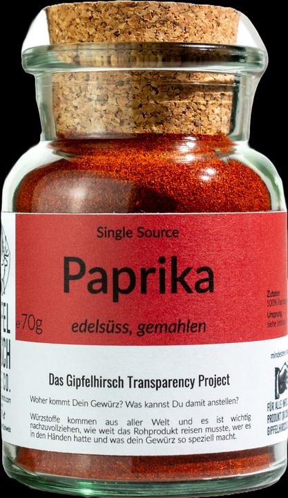 Actual product image Gipfelhirsch Sweet paprika, ground, ASTA 120 (70 g)